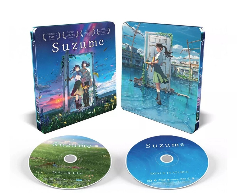 Suzume STEELBOOK (Blu-Ray + DVD) Anime PG BRAND NEW Aus Release Region B / Reg4