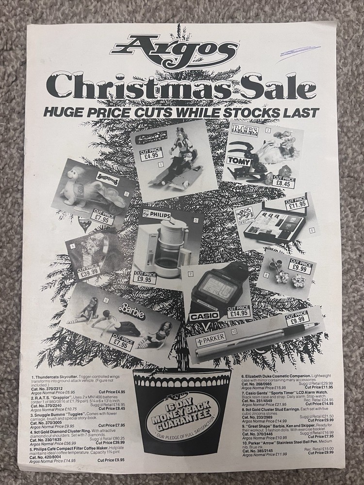 Argos Christmas Sale Catalogue 1986/87 Vintage Toys Jewellery Electronics Rare-image