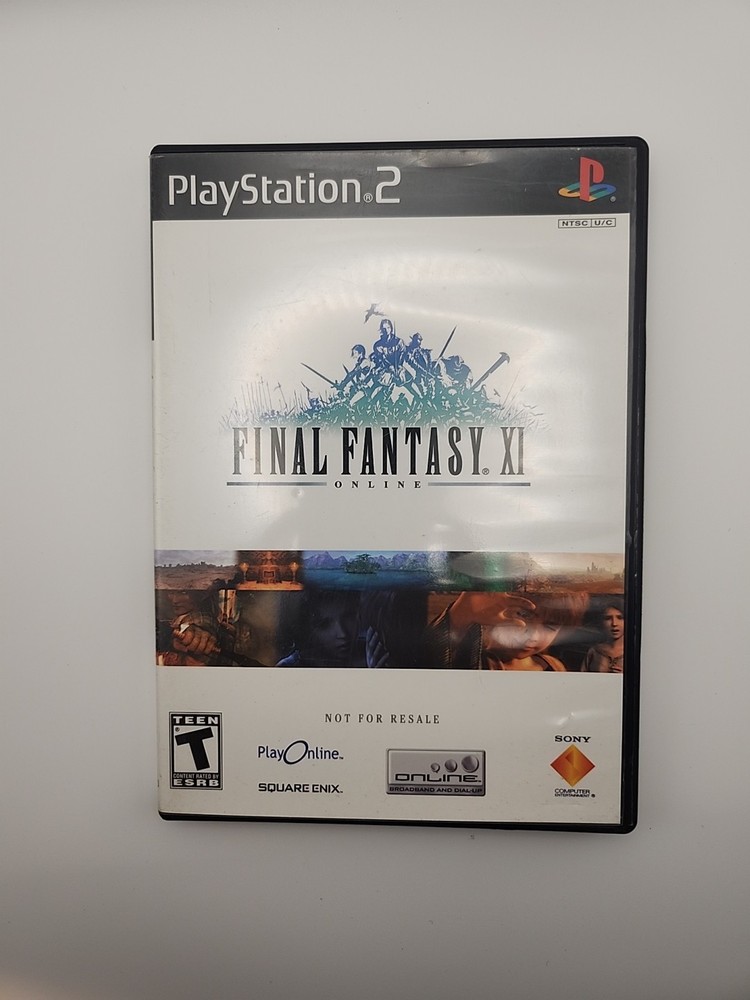 Final Fantasy XI Online PS2 HDD Bundle Tested and Working
