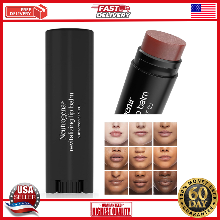 Revitalizing Tinted Lip Balm with SPF 20, Hydrating Tinted Lip Care with Sunscre