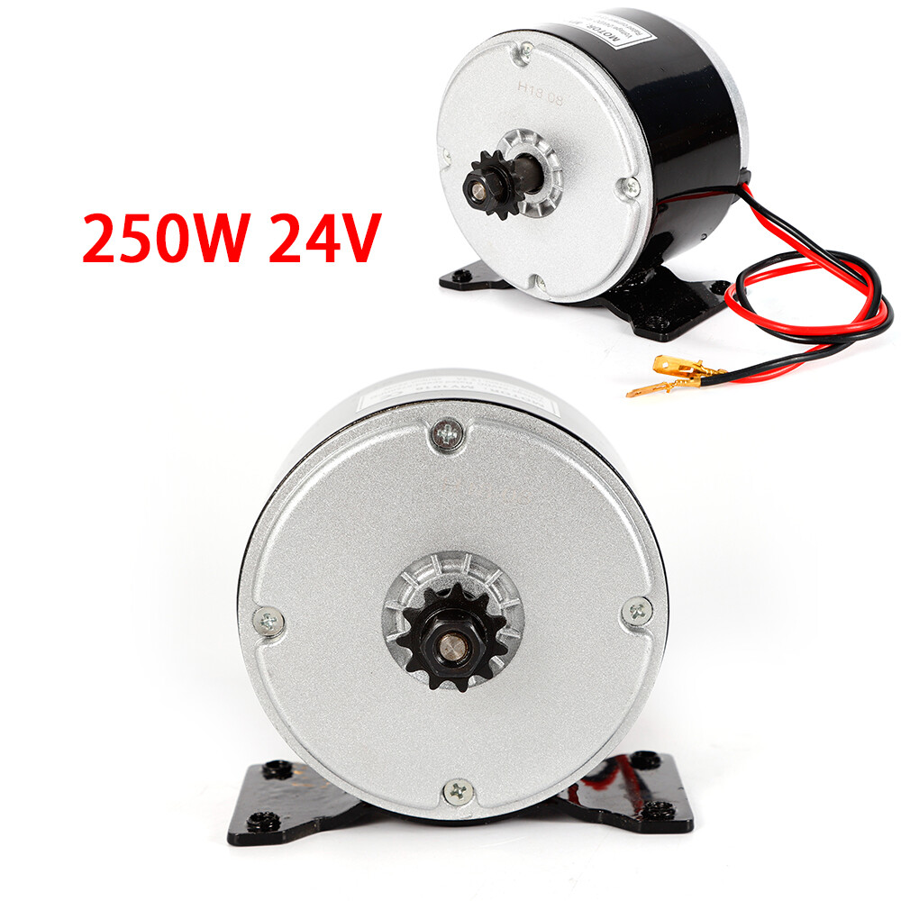 250W 24V Reversible Brushed DC Motor for E-Bikes Scooters Go-Karts 2750 RPM