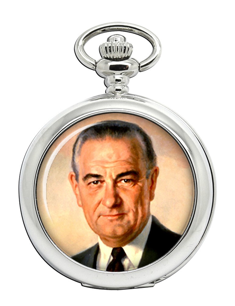 LBJ Presidential Pocket Watch – Vintage Lyndon Johnson Collector's Timepiece  