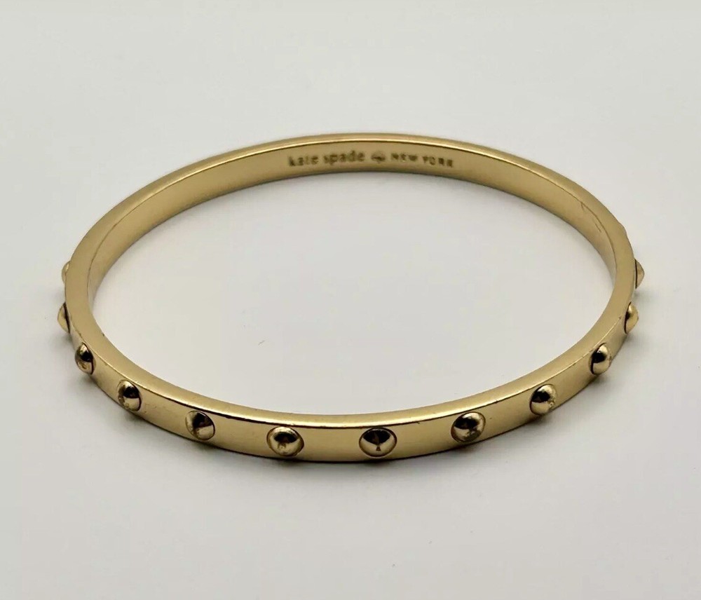 Kate Spade Gold Tone Studded Bangle Bracelet