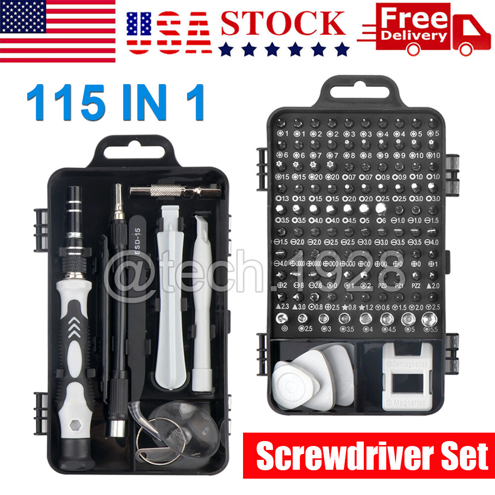 115-in-1 Magnetic Precision Screwdriver Kit for Electronics & Phone Repair