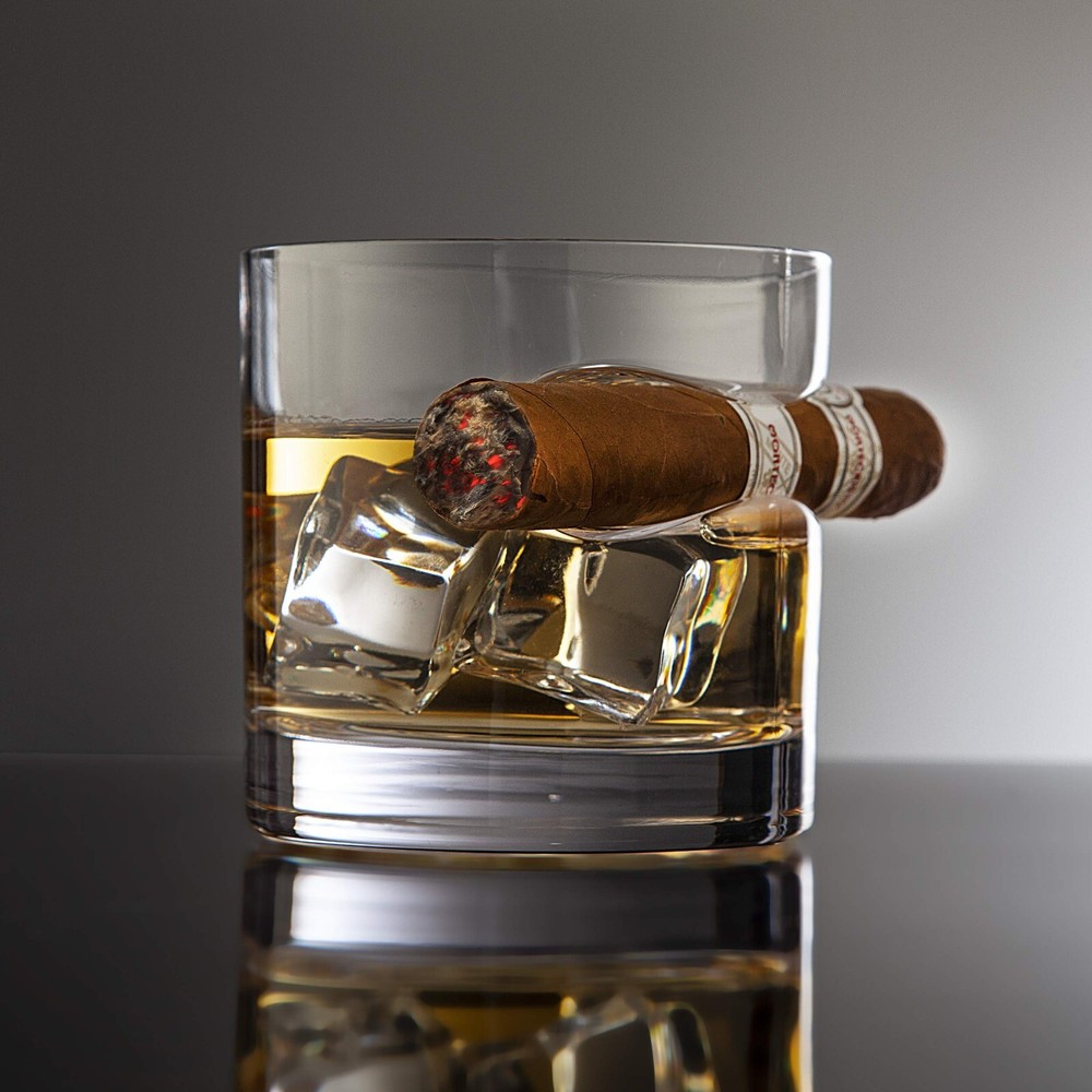12 oz Clear Cigar Whiskey Glass - Perfect Father's Day or Birthday Gift by Godinger-image