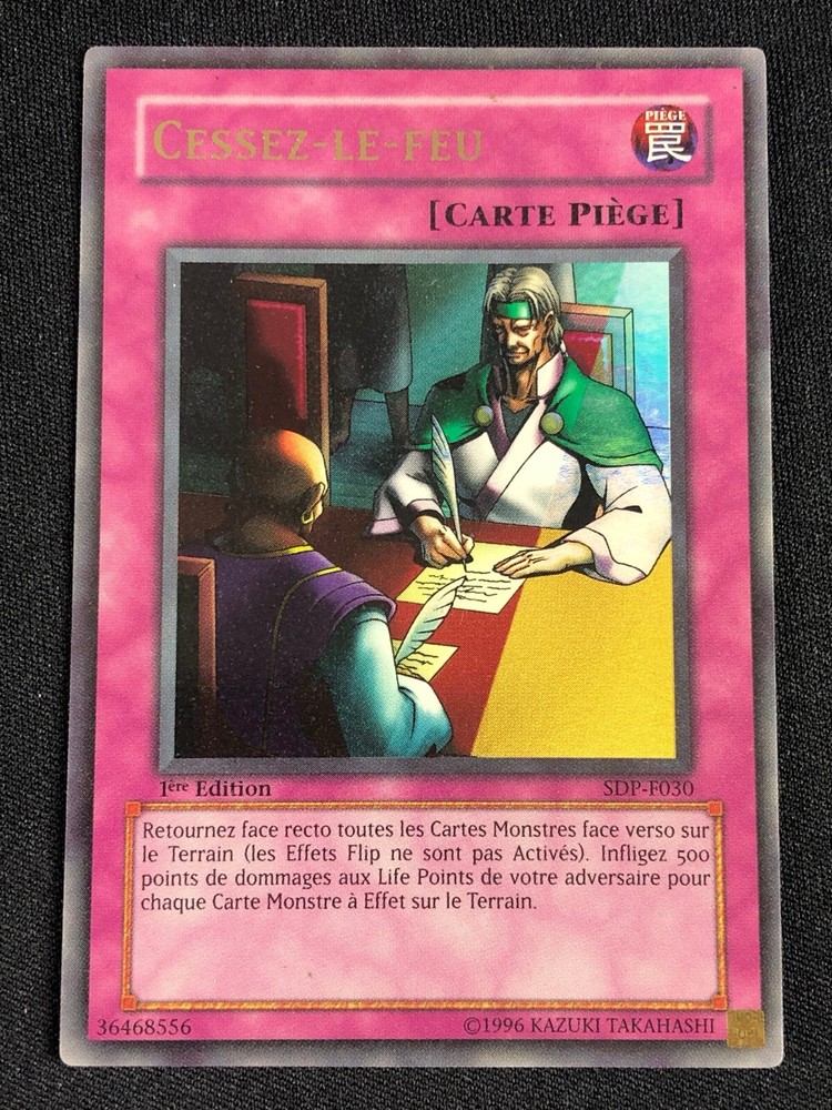YuGiOh Ceasefire SDP-F030 1st Edition Ultra Light Play French