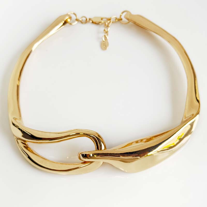 Zara Floral Choker Necklace for Women Fashion Party Holiday Gift Jewelry