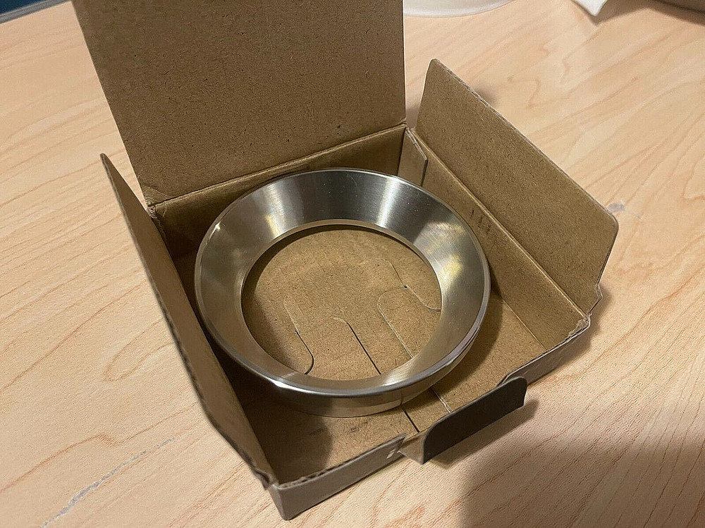 58mm Espresso Dosing Funnel, Stainless Steel Coffee Dosing Ring Compatible