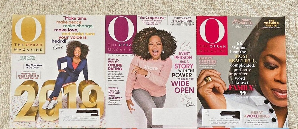 O THE OPRAH MAGAZINE 2019 January, February, March - 3 issues