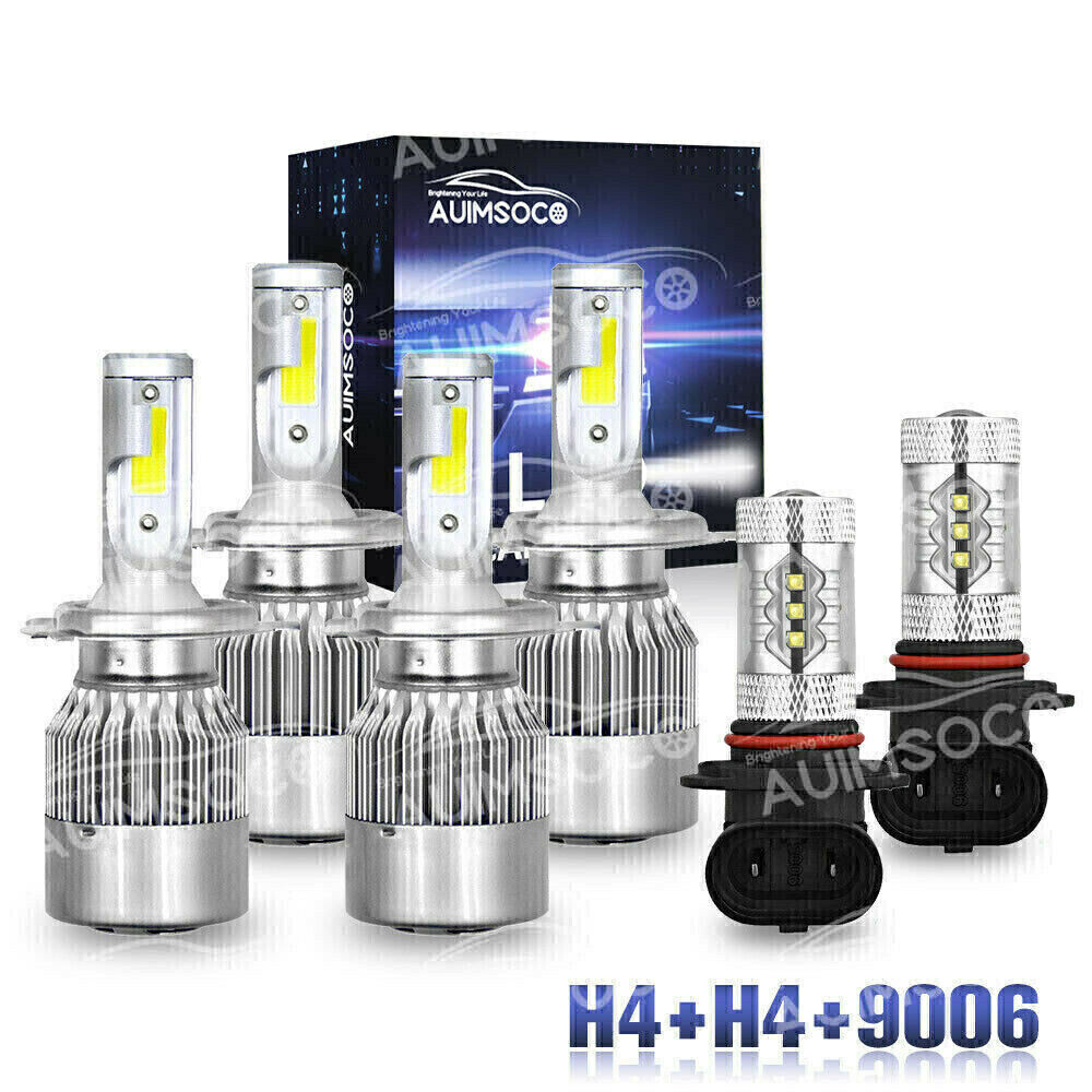 For Hyundai Accent 2018 2019 6000K LED Headlight Fog Light Bulbs Conversion Kit