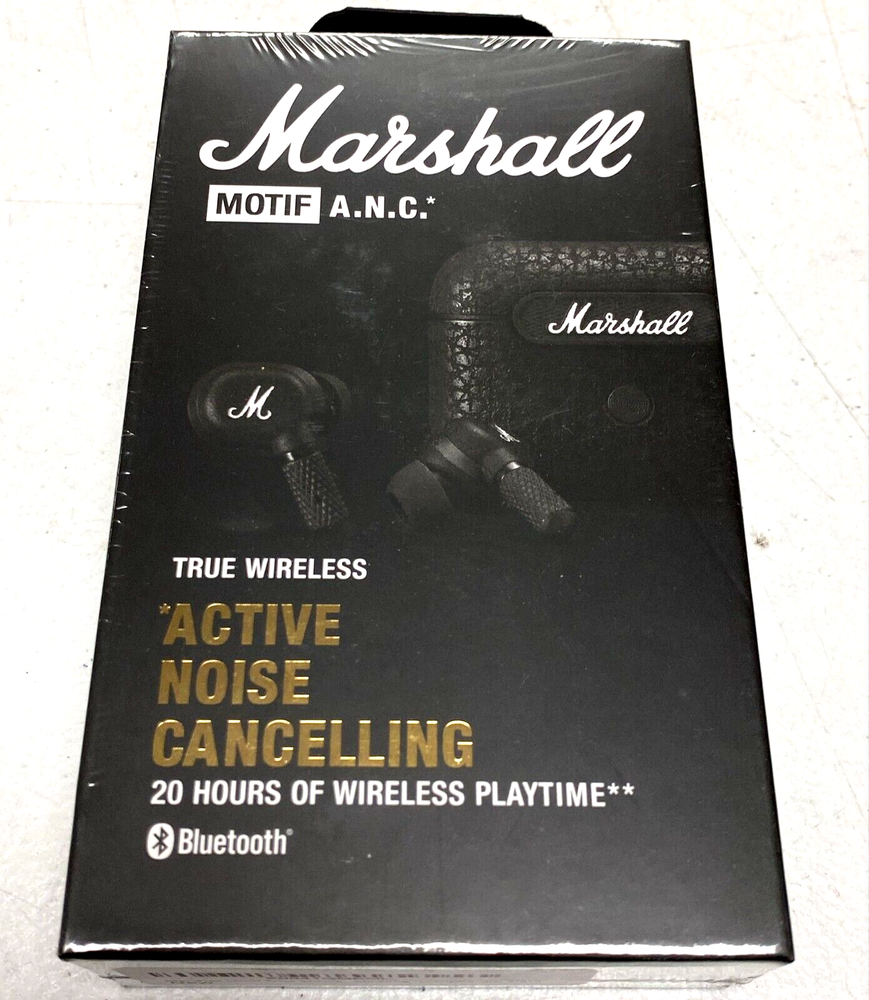 Marshall Motif ANC Wireless Earbuds with Bluetooth & Noise Cancellation