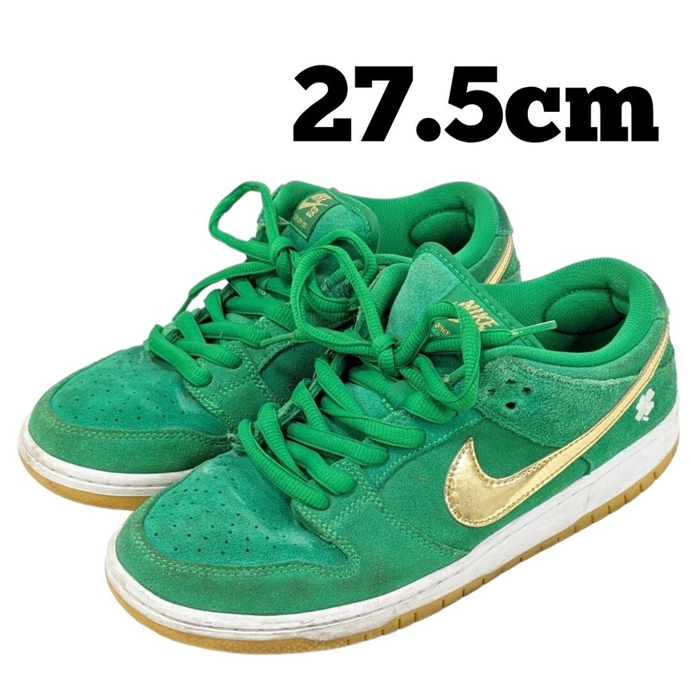 NIKE Men 9.5US Sb Dunk St Patrick Shamrock   Sneakers Bq6817-303