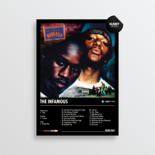 Mobb Deep The Infamous Album Cover Poster for Home Wall Decor