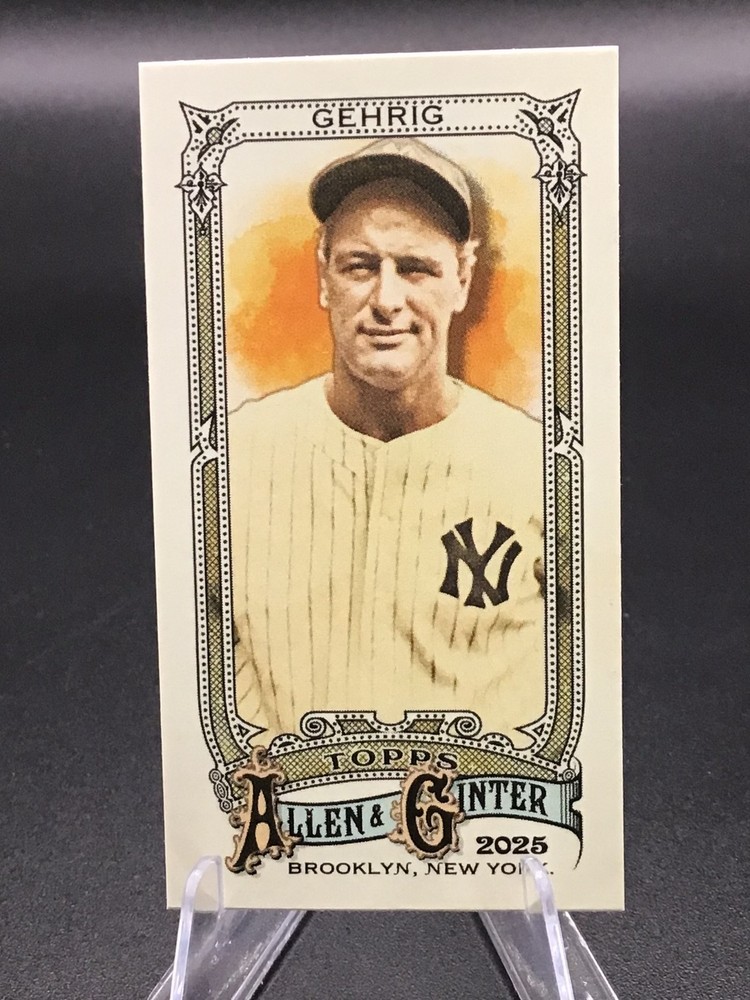 2025 Topps Allen & Ginter MINIS MINI #6 Lou Gehrig, New York Yankees