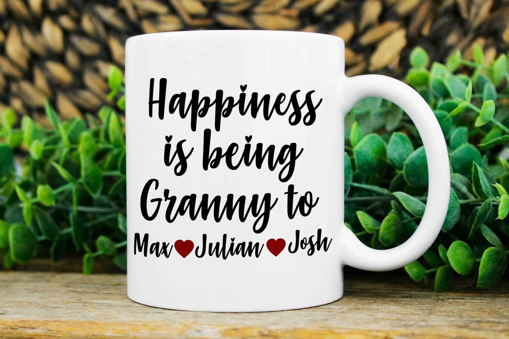 Granny Gifts Custom Granny Mug Granny Christmas Gift Personalized Mug With Kids