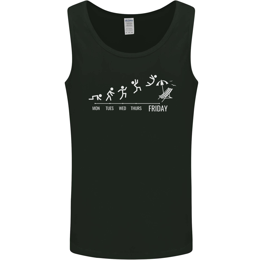 Week to Friday Weekend Beer Holiday Funny Mens Vest Tank Top