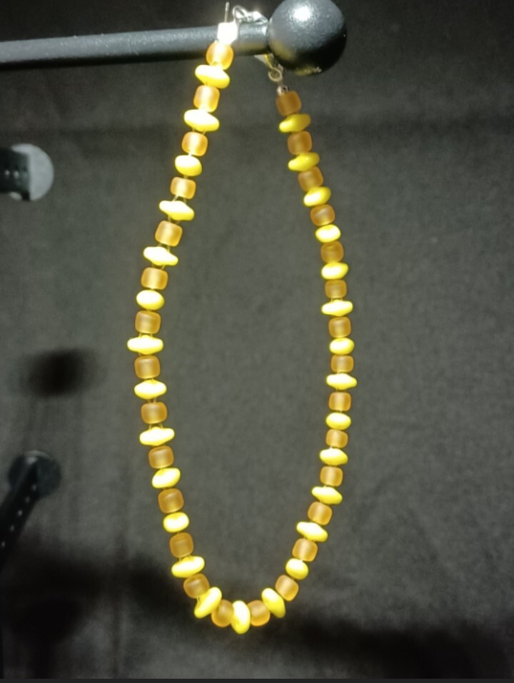 Cadmium Czech Glass Bracelet