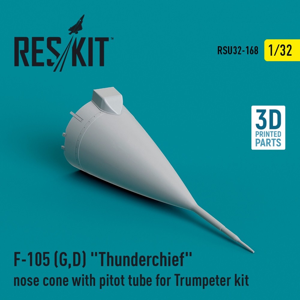F-105 Thunderchief Nose Cone Pitot Tube Trumpeter 1:32 3D Print RSU32-0168