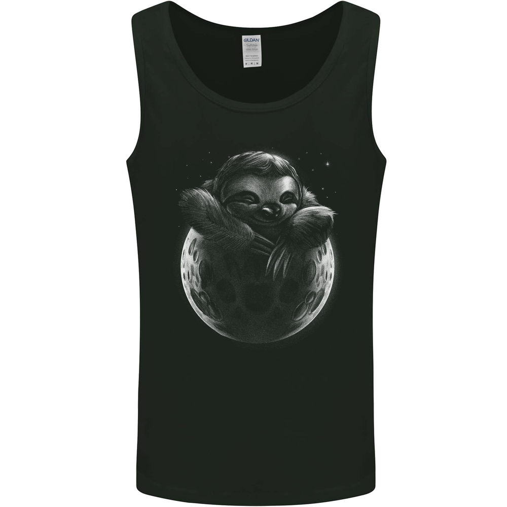 A Sloth On the Moon Mens Vest Tank Top
