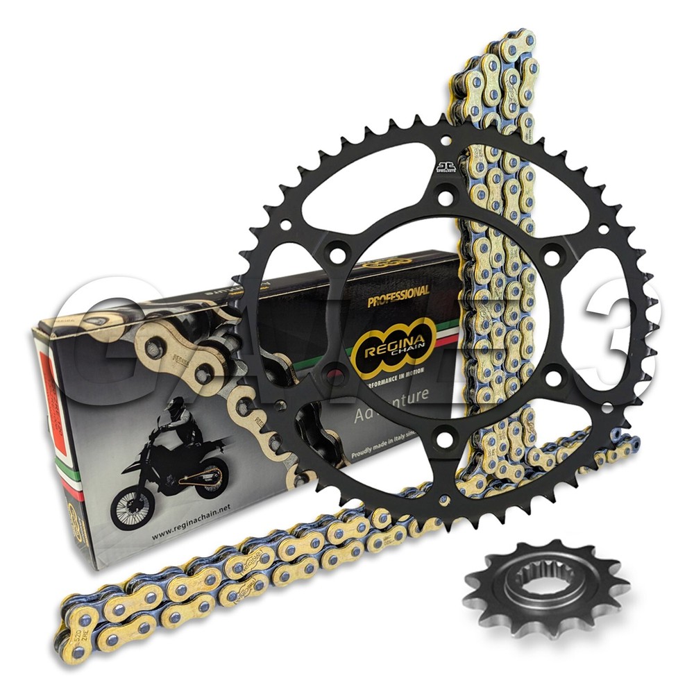 Kawasaki KX450F 2006-2026 Regina O-Ring Gold Chain & Steel Sprocket Kit KXF450