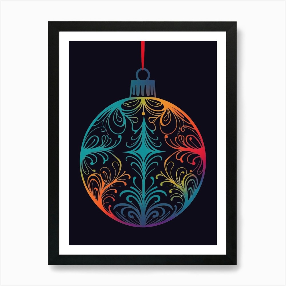 Seasonal Ornament 1 Art Print Framed Wall Art Poster Canvas Print Picture-image