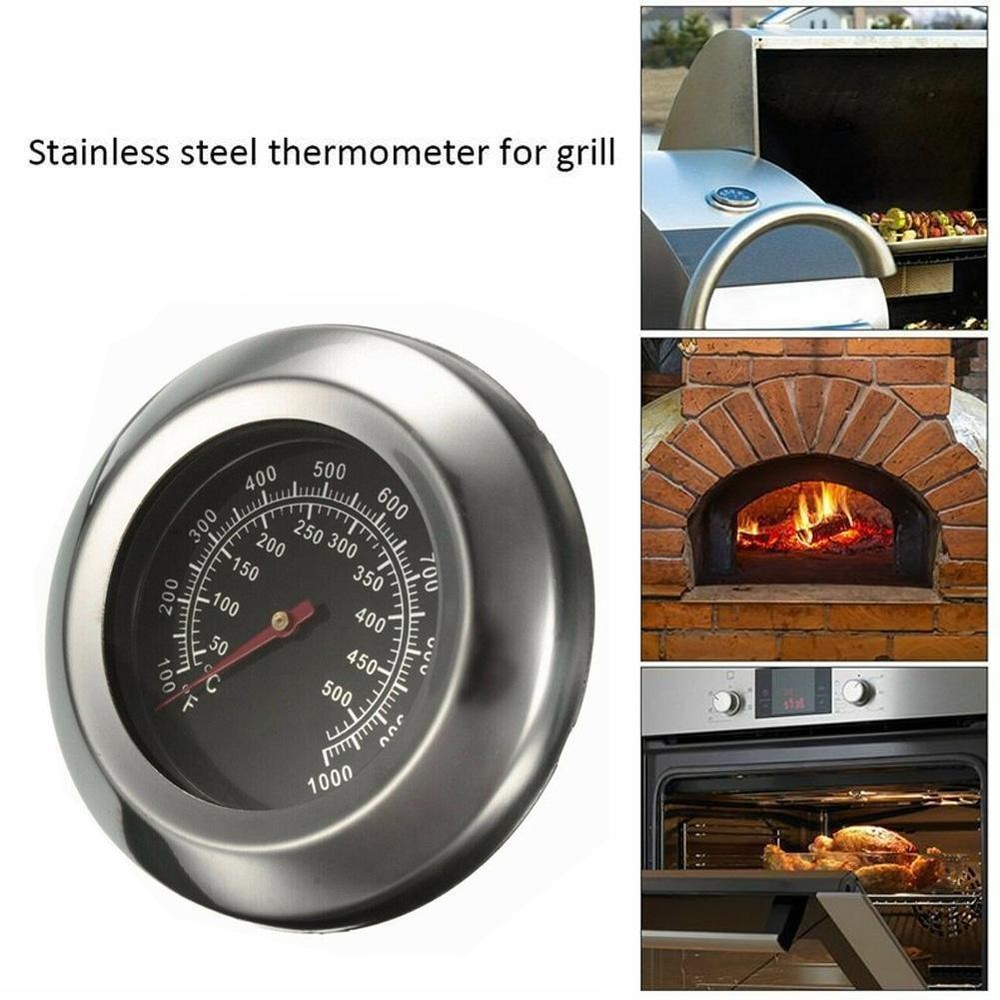 Temperature Thermometer Gauge Barbecue BBQ Grill Pit Thermostat Smoker HOT