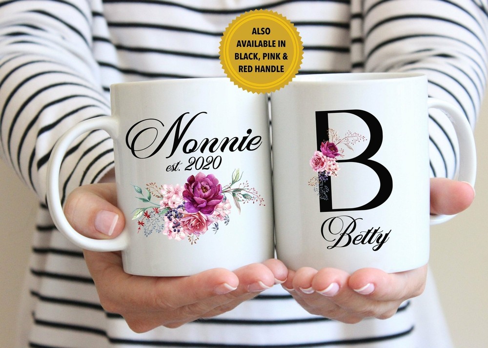 Pregnancy Announcement For Nonnie Mug Gift L New Grandmother Present L Baby