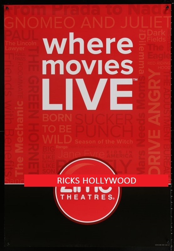 AMC Where Movies Live Double-Sided Theater Poster for Home Cinema Decor
