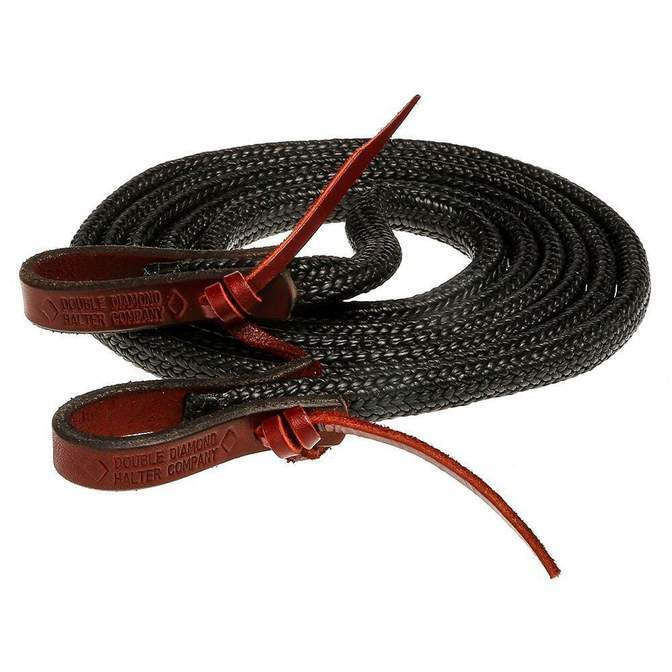 Double Diamond Flat Waxed Nylon Rein Roping Lariat-image