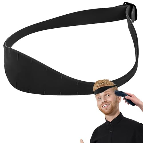 Neckline Shaving Template and Hair Trimming Guide (Black), Silicone Curved Ha...