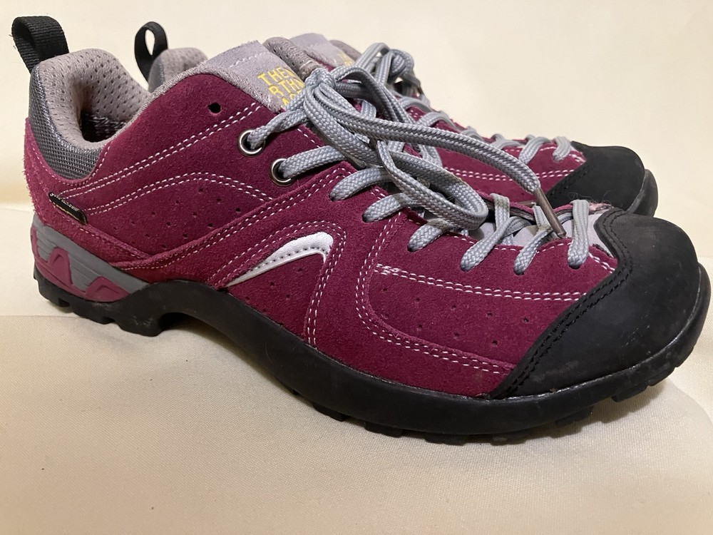 North Face Womens Purple Black Gore-Tex Hiking Shoes Size 7