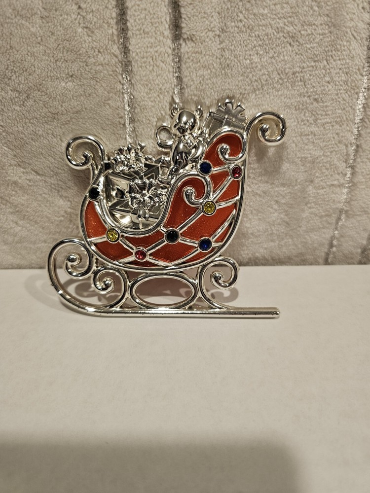 Lenox Merry Bright Christmas Ornaments Sleigh and Tree Set