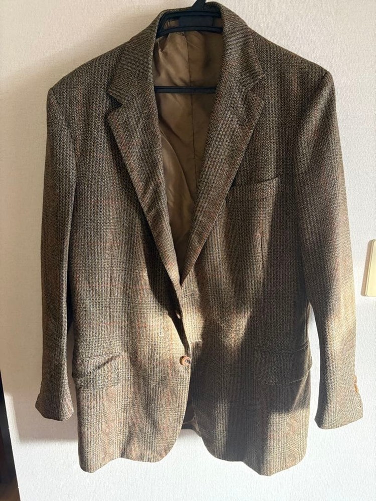Davies & Son Brown Check Tailored Jacket UK Made Bespoke Blazer