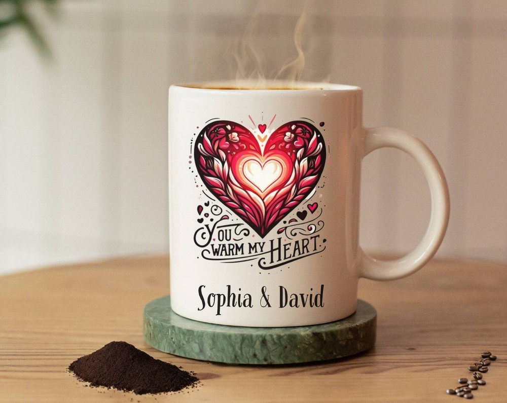 Valentines Day Mug Gift for Boyfriend or Girlfriend Romantic Couples Present