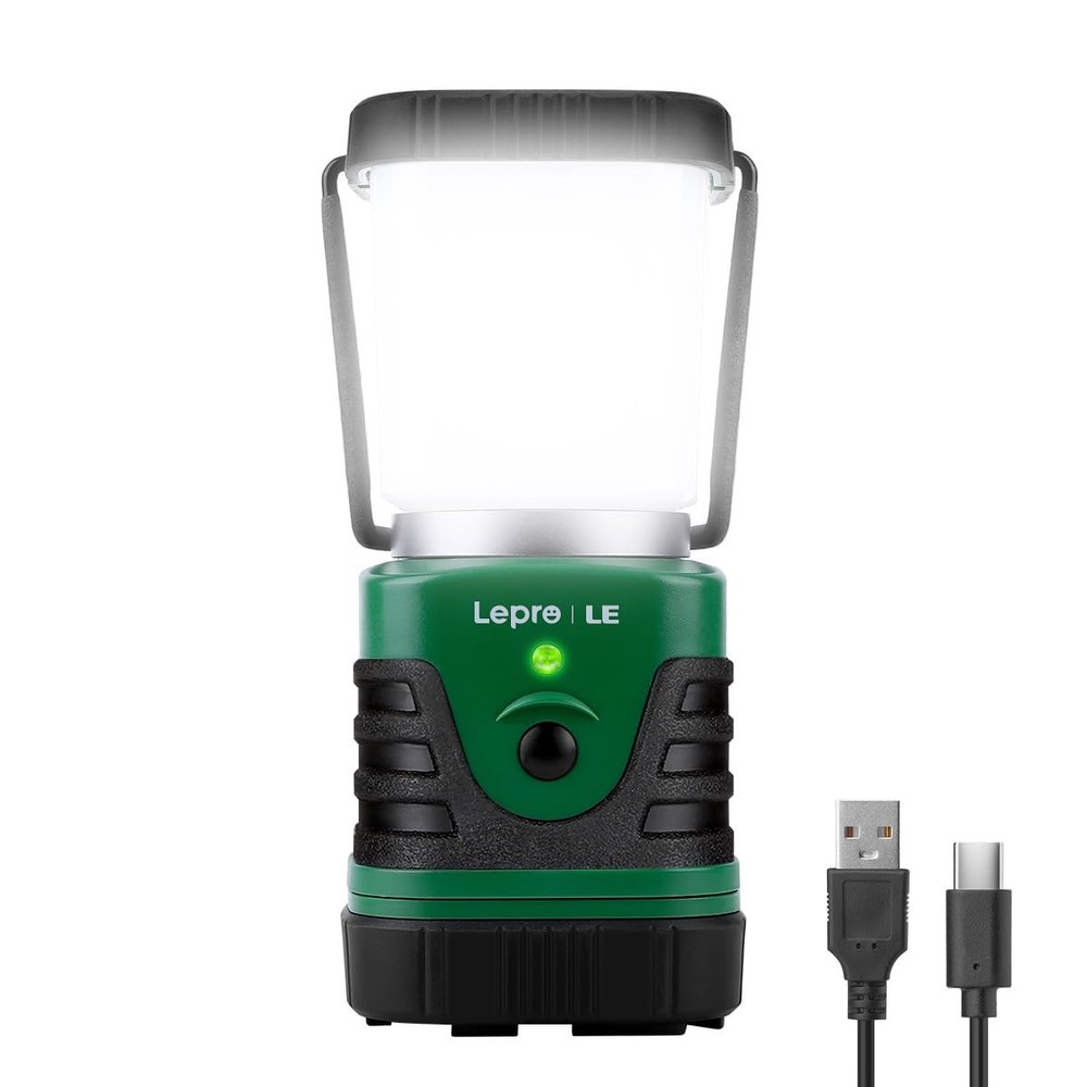 1000LM LED Camping Lantern Rechargeable, 4400mAh Power Bank, Camping Essentia...