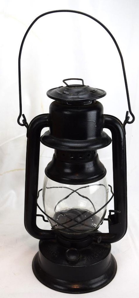 Vintage Van Camp #6 Supreme Black Tubular Kerosene Lantern