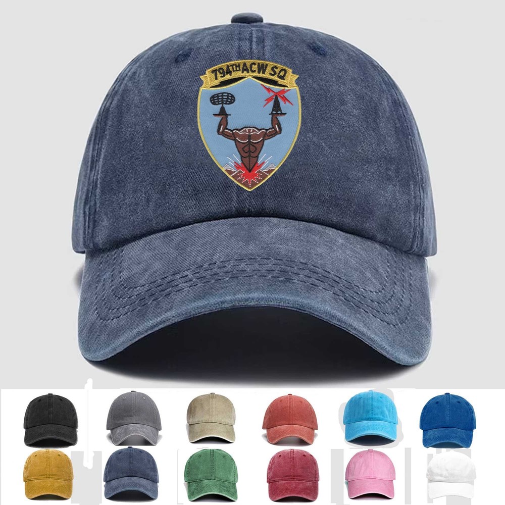 Custom Embroidered Hat 794th AC&W Squadron, Veteran Cap, Trucker Hat, Gift Idea