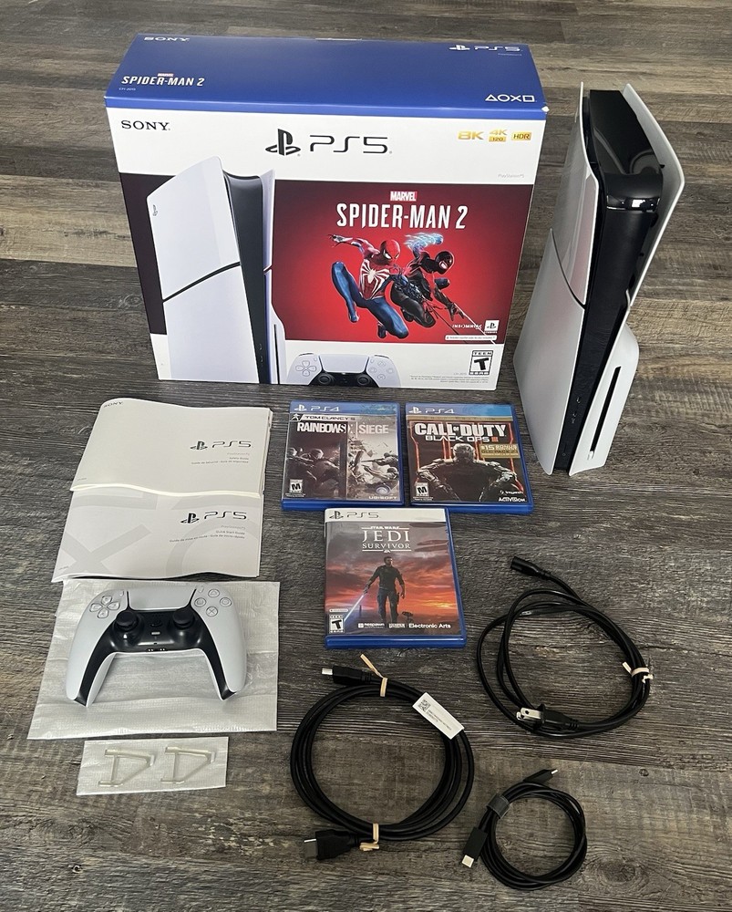 Sony PS5 Slim Blu-Ray Edition Marvel's Spider-Man 2 Bundle 1TB (Code Used)