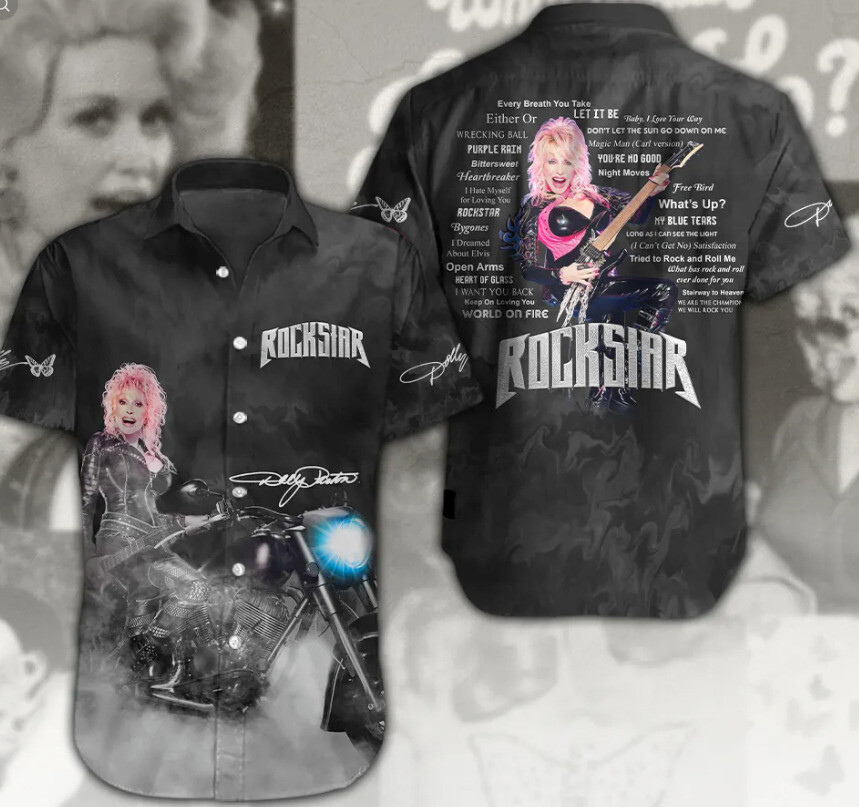 Dolly Parton Hawaiian Shirt 3D Summer Aloha S 5Xl