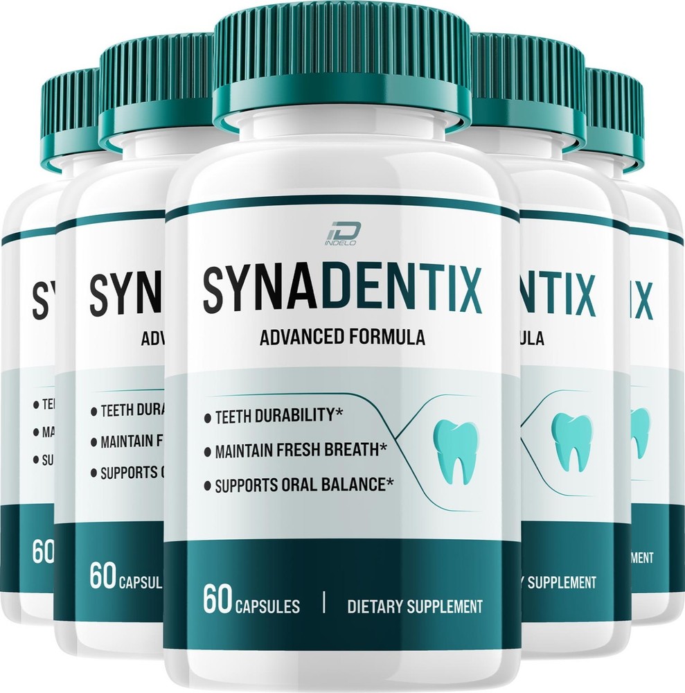 (5 Pack) Synadentix Dental Support Capsules, Syna Dentix Natural Tooth & Gum