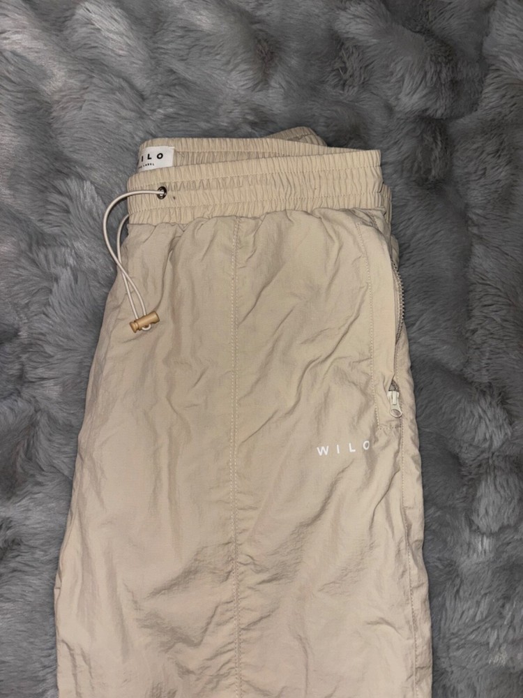 Wilo The Label Tan Beige Parachute Pants Medium