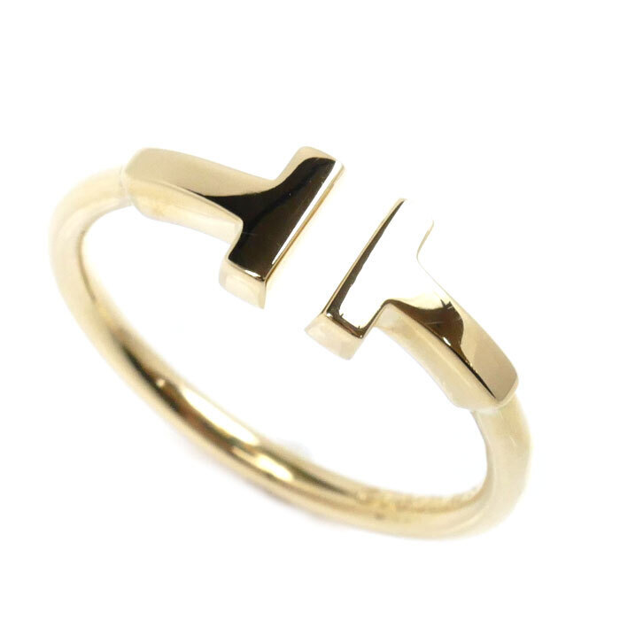 Tiffany & Co.   K18YG YG T wire ring 2.7 g 952491