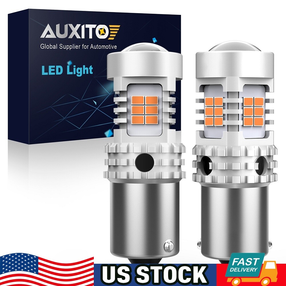 AUXITO BA15S 1156 Amber LED Turn Signal Light Bulb Error Free Anti Hyper Flash M