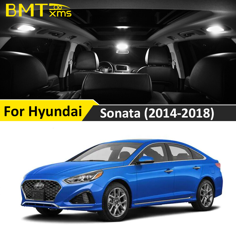 13x Bulbs Interior LED Lighting Package Kit White for Hyundai Sonata 2014-2018