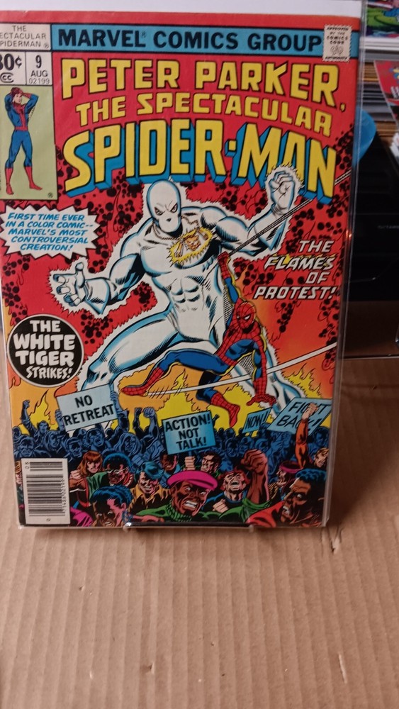 THE SPECTACULAR SPIDER-MAN #9 FIRST APPERANCE OF WHITE TIGER/NEWSTAND