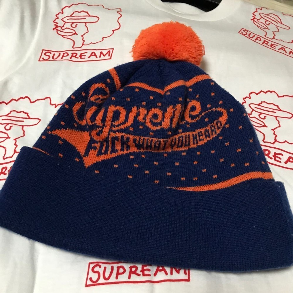 Supreme Supreme Beanie Bonbon Knit Hat Supreme Knit Cap Pom Pom Beanie Unisex
