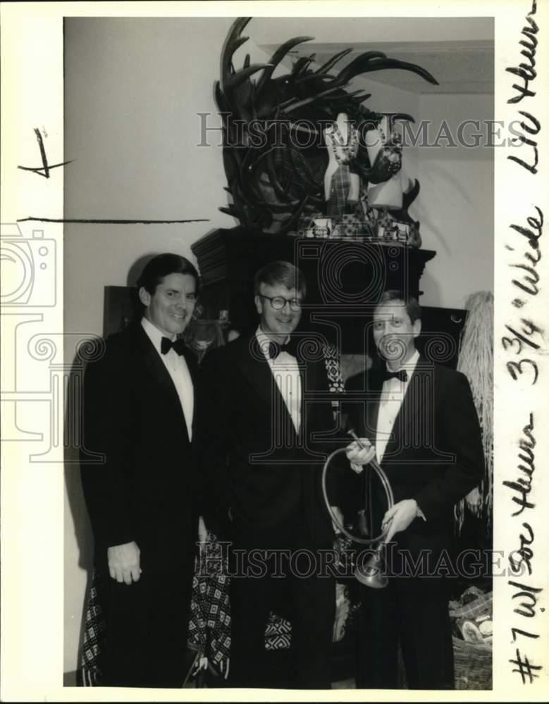 1988 Press Photo Martin Stevenson, Dr. Al Colfry Jr. & Dr. Peter Tufton