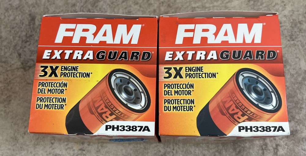 Lot Of 2 3X engine protection Engine Oil Filter-Extra Guard Fram PH3387A