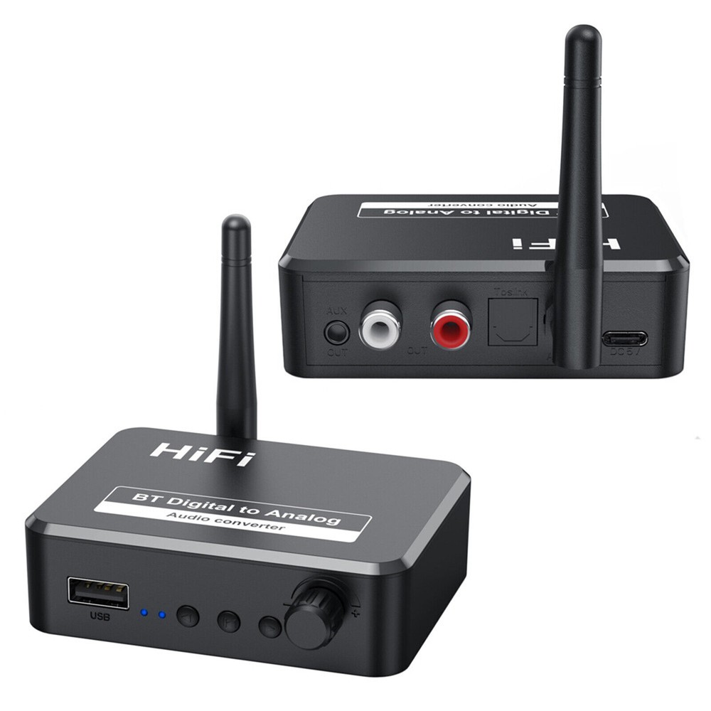 Bluetooth 5.1 Digital Optical to Analog RCA Audio Converter DAC