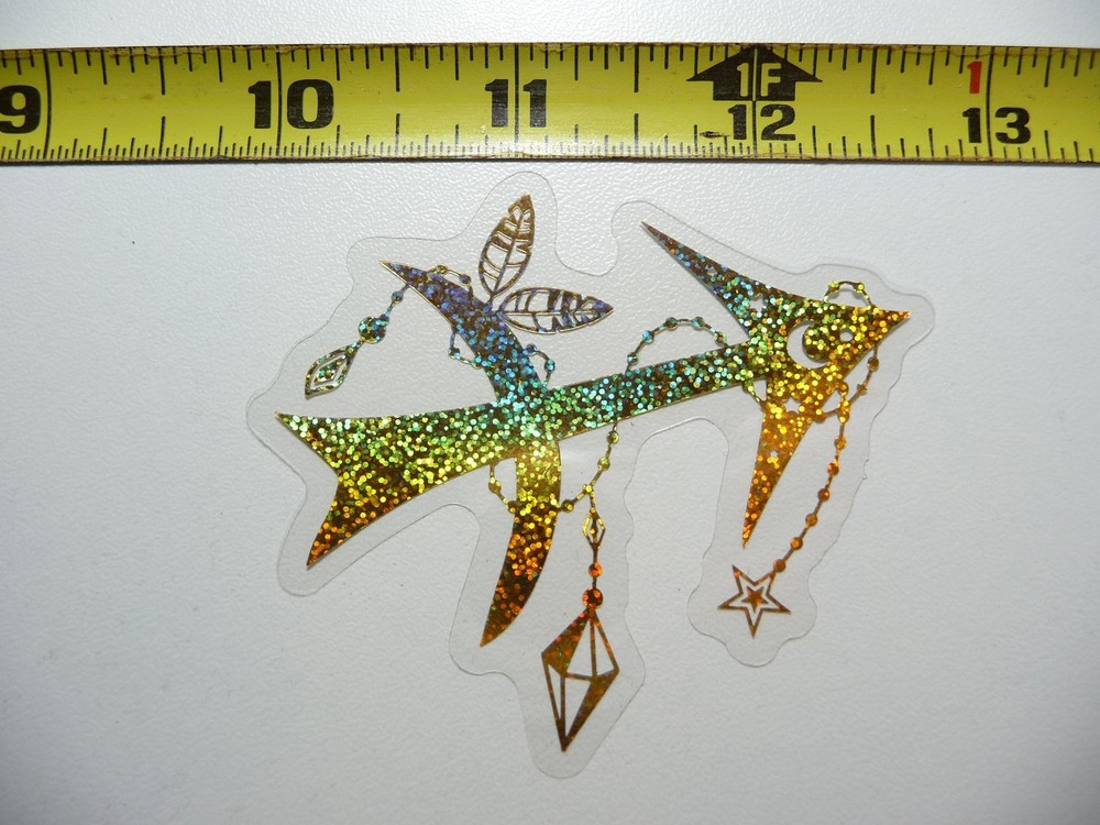 HOLOGRAPHIC ZODIAC SAGITTARIUS SYMBOL STICKER DECAL HOROSCOPE SIGN BIRTH MONTH